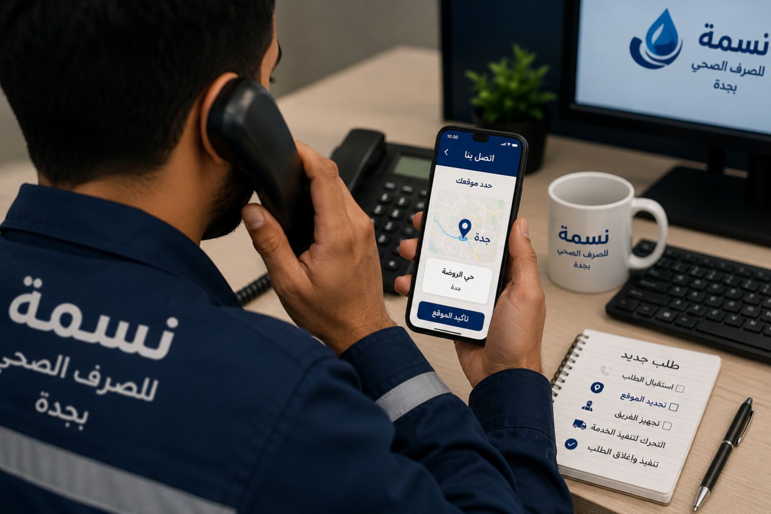 اتصل بنا وحدد موقعك داخل جدة